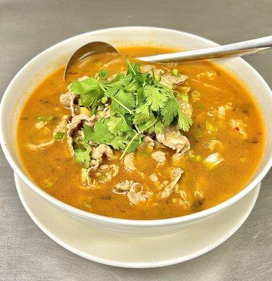 Sliced Beef in Picked Vege Soup