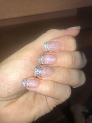 Ombré glitter!