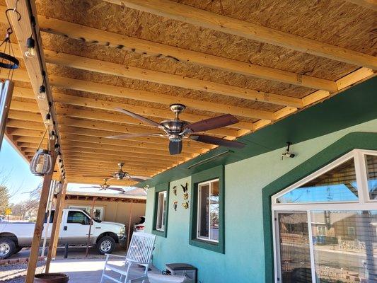 Ceiling fans installing