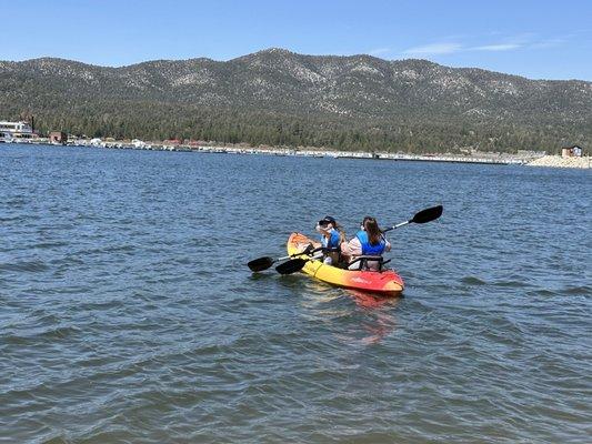 Open water on Big Bear lake.