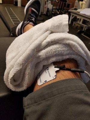 Best part of my treatment: Ice Pack and Tens Unit Stimulation