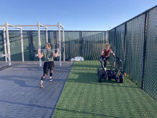 New outdoor fitness area!