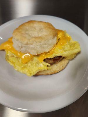 Sausage Egg & Cheese Biscuit