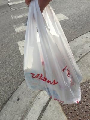 Instead of thin regular wasteful plastic bags, now they give you ultra thick cushy wasteful bags!