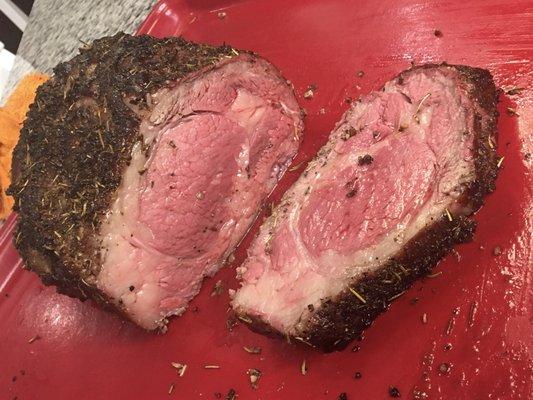 Herb Crusted Smoked Prime Rib has been added to our catering menu!  Contact us to cater your next event or get together!