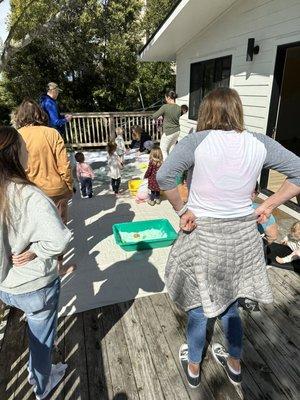 Back patio - Messy play class