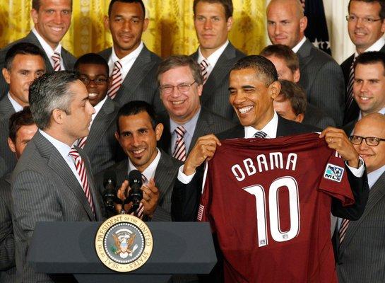 The Colorado Rapids were invited to the White House by President Obama after winning the 2010 MLS Cup.