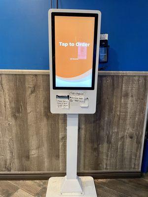 Self ordering kiosk.