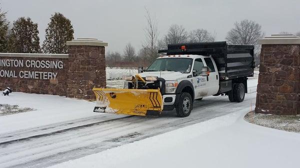 We offer commercial snow and ice management.