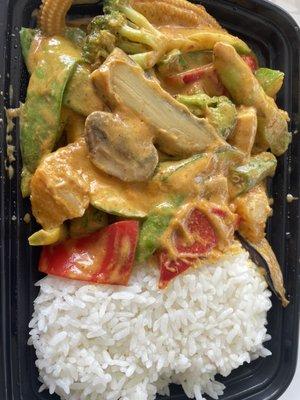 Malaysian curry with vegetables