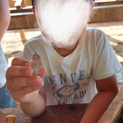 Found a clear quartz on this visit and it was exactly what he wanted to find this day