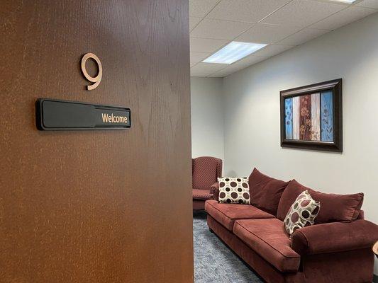 our new counseling rooms are looking great at the new office!