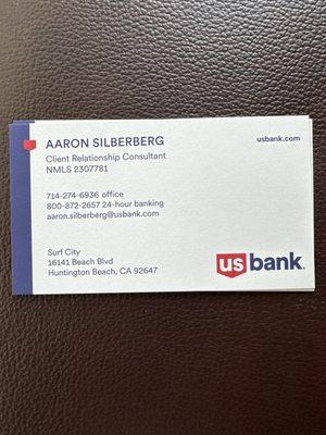 AARON Business card