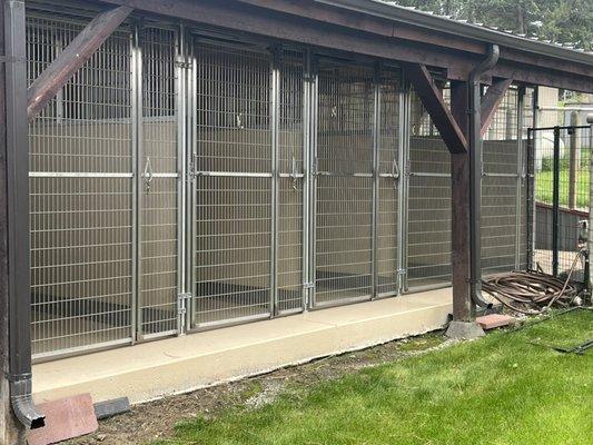 These are our indoor/outdoor kennels.