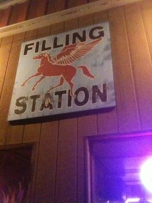 Filling Station on a cold, dark night.