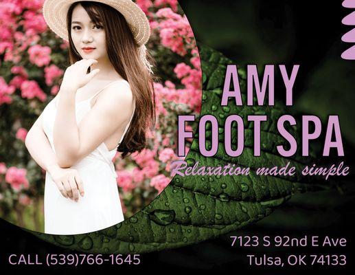 Unwind and rejuvenate at Amy Foot Spa in Tulsa, where serenity awaits your arrival.