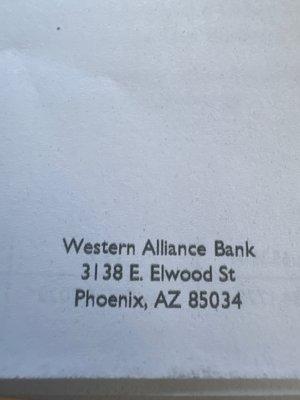 Western Alliance Bank