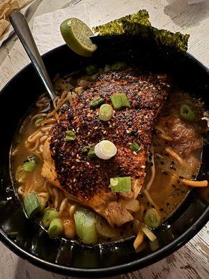 Salmon ramen.