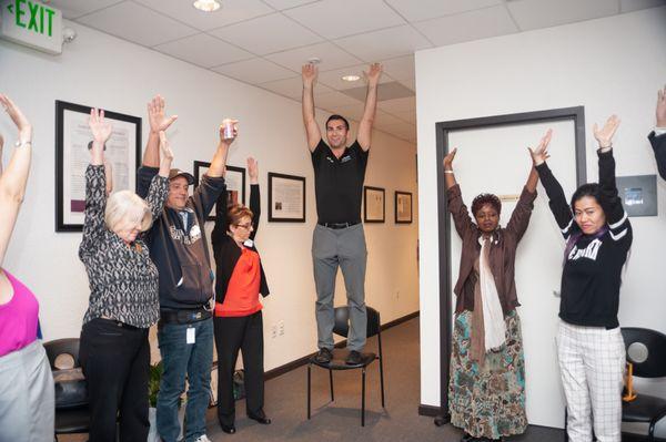 Dr. Karo Isajan leading a workshop at a Santa Clara Community Event.