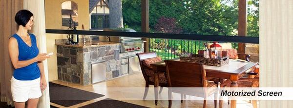 Motorized Screens. Kraft screens can help make your outdoor living area more usable throughout the year.