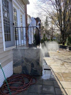 Pressure washing