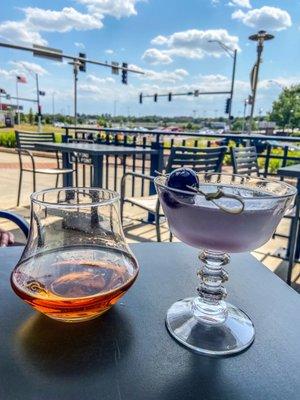 Drinks on the patio