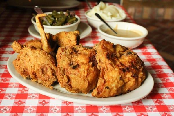 Three-Piece Pan-Fried Chicken Dinner