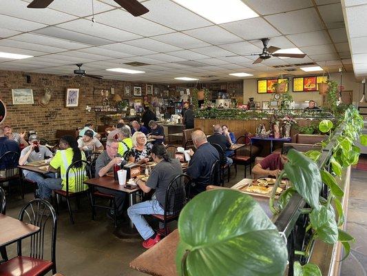 Inside, crowded but clean dining area. Very popular!