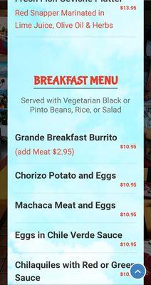 Online Menu