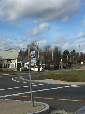 Town Of Belingham -- Route 126 Junction of South Main St, Wrentham St, and Pulaski Blvd