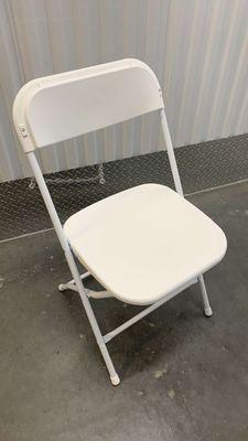 Rental White Plastic Folding Chair $1 Each