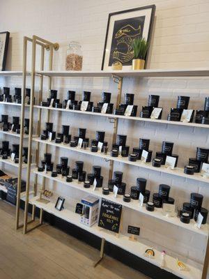 Inside, wall of scents