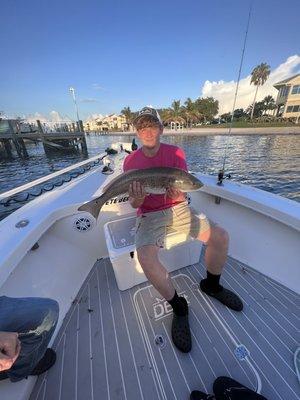 Red fish caught with capt kenny st pete charters