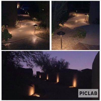 Landscape light install