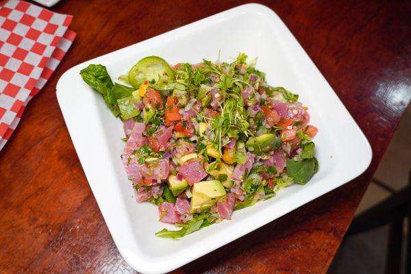 Freshly made ceviches