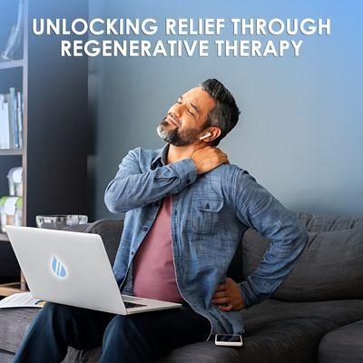 Unlock relief with Regenerative therapy; here at Liquivida®, we offer a multitude of services based on your wellness!