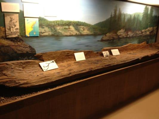 Dugout canoe 1650-1700 AD.