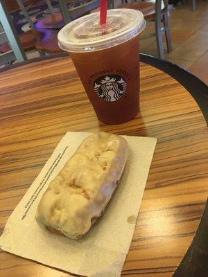 Iced tea and Maple Buttermilk Bar!