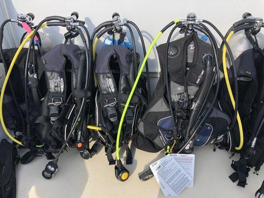 Dive Gear set up