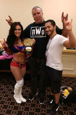 NWA World Women's Champion Santana, Scott, and Chasyn