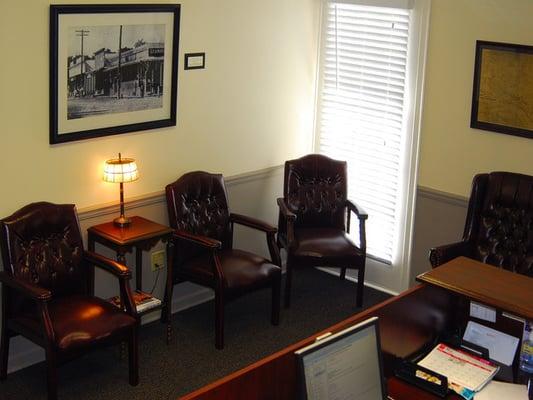 Reception waiting room