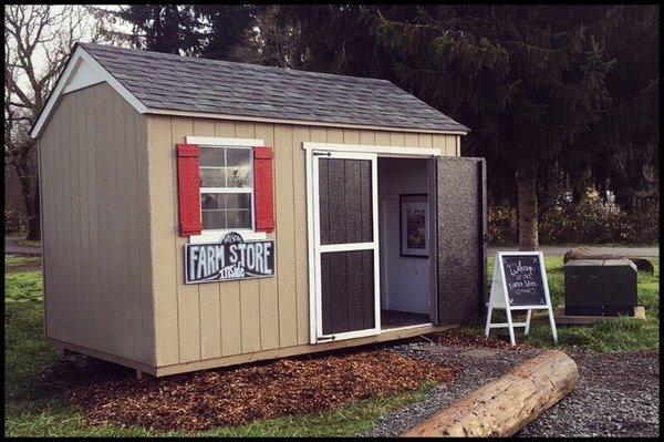 Our self-serve Farm Store, stocked with Pasture Raised Meat & Eggs