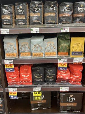 Some of my favorite coffee brands.