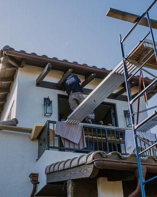 The CVPC crew building a brand new patio cover!