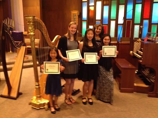 Our students at the California Music Teachers Association Honors Recital