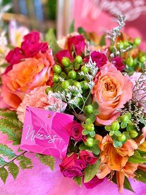 Beautiful floral arrangements available at Weezie's!