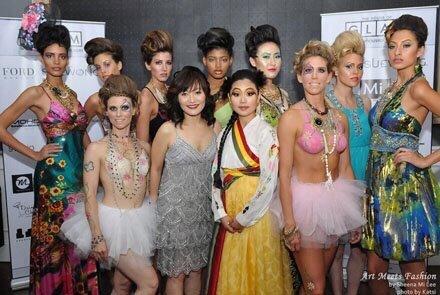 Art meets Fashion show by @sheenamilee.mi hair, make up, fashion show by Mi.