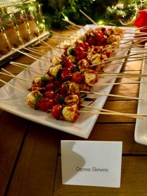 Caprese skewers! Yum!