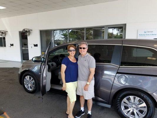 Esther has found her FIRST HONDA as well!! Welcome to the family and we hope you enjoy your 2016 Honda Odyssey!