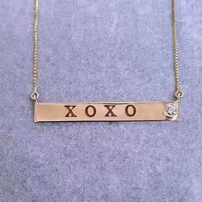 Necklace Bar Engraving